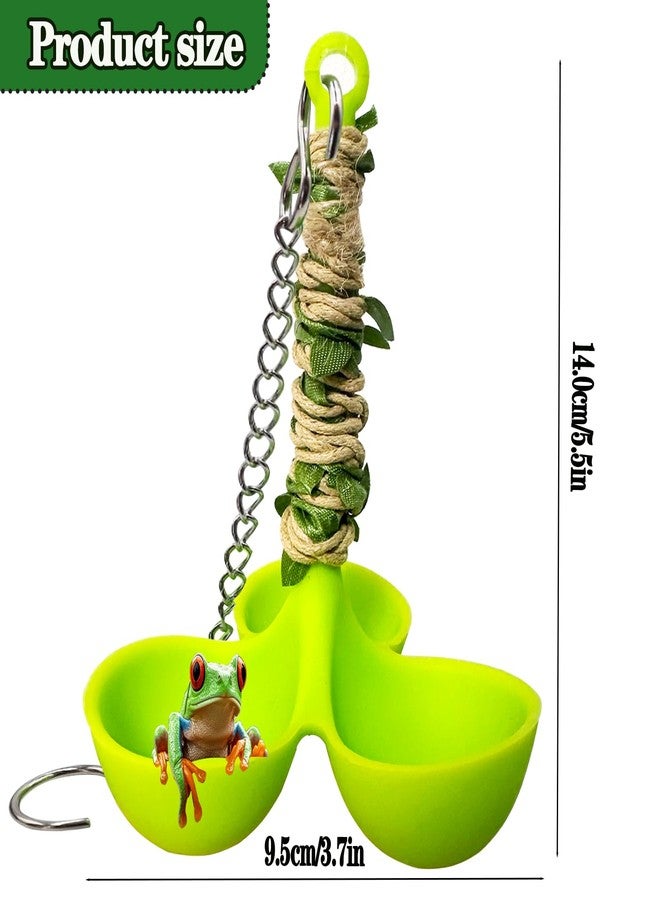 Delllala Frog Habitat Hammock with Suction Cup,Soft Silicone Tree Frogs Terrarium Accessories ，Applicable to Toad, Tadpole， Tree Frogs, Dwarf Frogs, Small Amphibians - Image 3